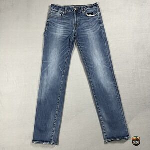 American Eagle Jeans Mens 30x36 Blue Original Straight Medium Wash Denim